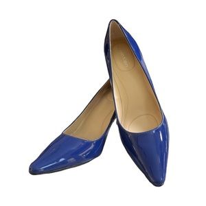 Calvin Klein Dolly Royal Blue Patent Leather Pump, Size 5 M